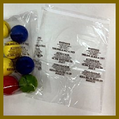 self seal polybags with suffocation warning